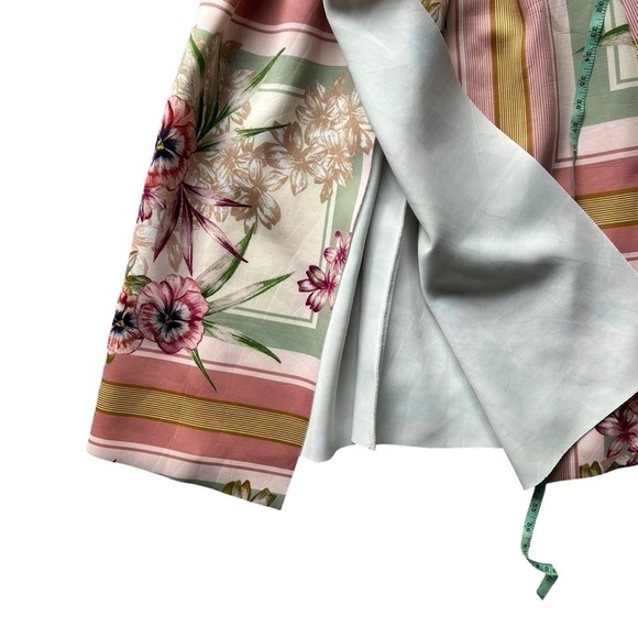 NWT ASOS DESIGN floral check midi dress fit flare sleeveless scuba knit 8 slit - Picture 6 of 11